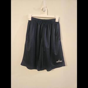 Spalding Navy Basketball Shorts Elastic Waist Men's Regular Medium